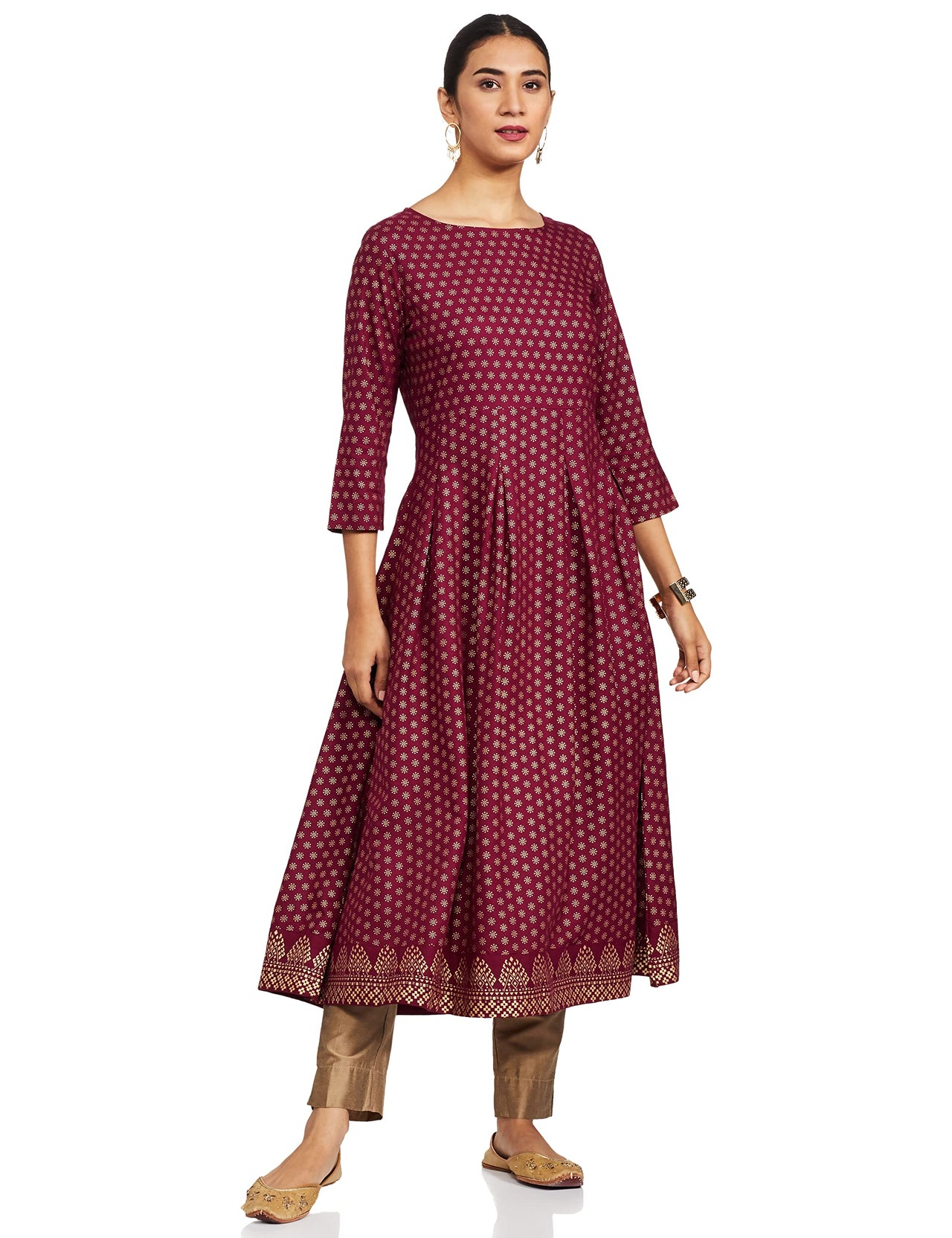 Amazon Brand - Tavasya Women Rayon Festive Kurti