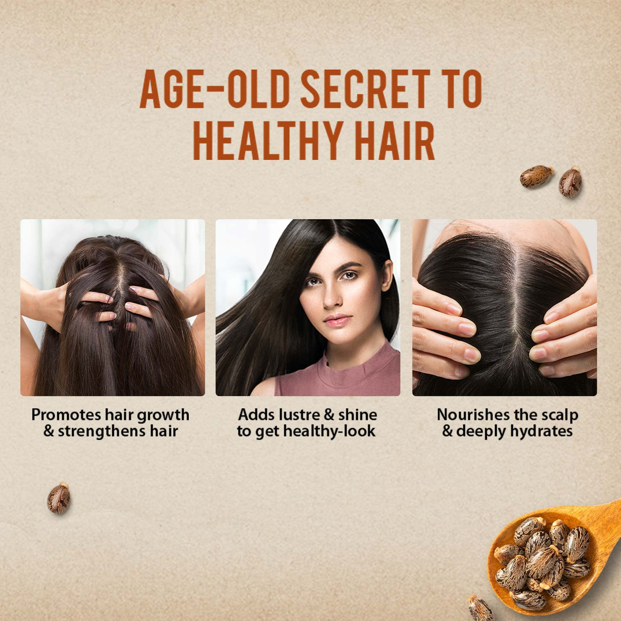 Dabur Castor Oil - 200ml | 100% Natural Cold Pressed Oil | Promotes Hair Growth, Hydrates Skin & Reduces Wrinkles | No Mineral Oil & Silicones