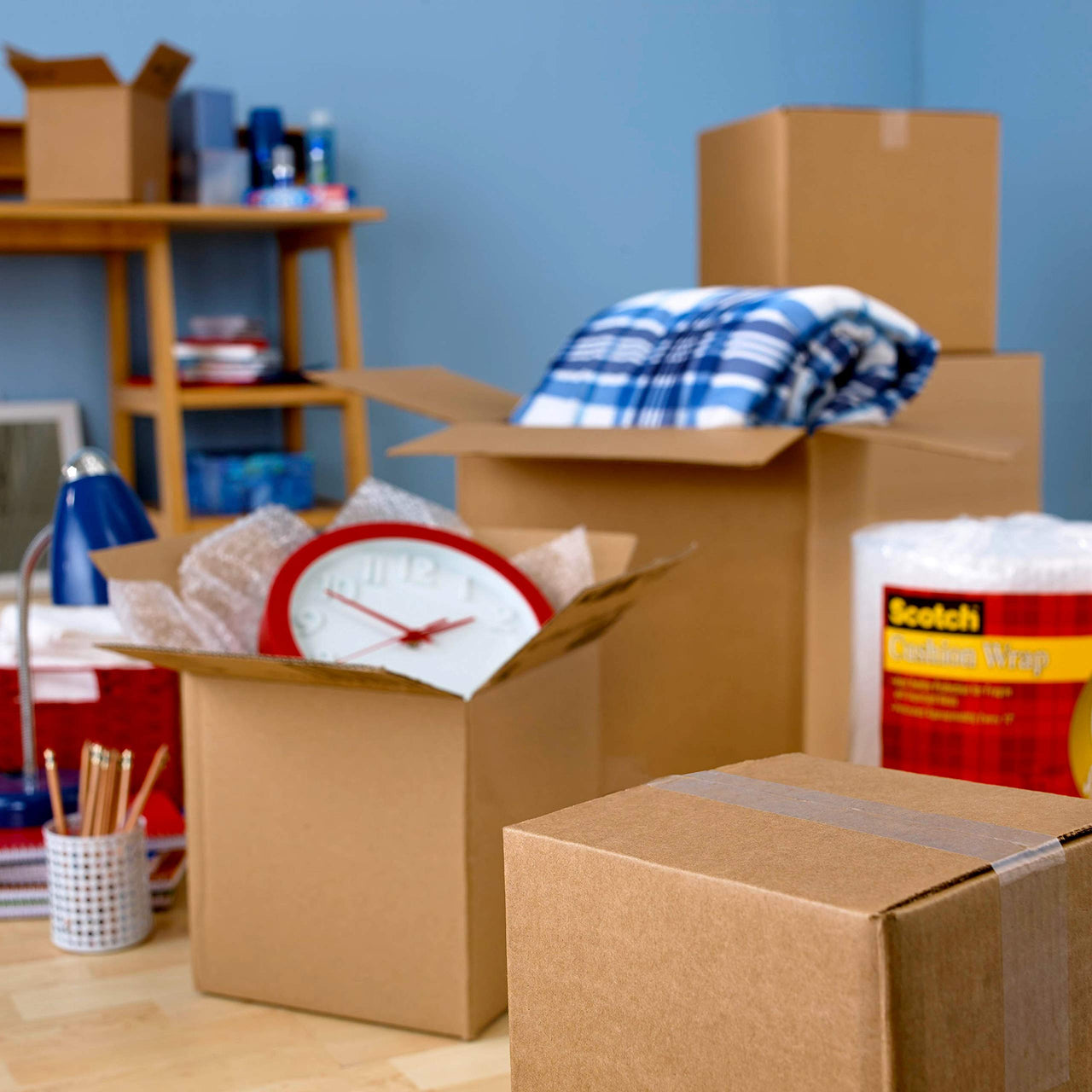 Scotch Reinforced Strength Shipping Strapping Tape with Dispenser, Clear, 1.88" x 360 in, 1 Dispenser/Pack (50) 1 Count (Pack of 1)