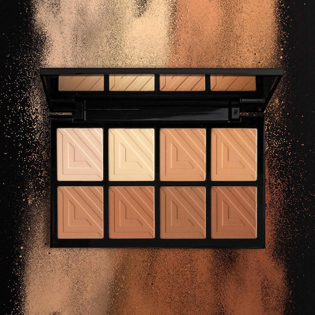 PAC Spotlight Contour Palette Powder for Face Makeup - x8 | Natural Sheer Finish | 8 Contouring & Highlighting Shades | Highly Pigmented, Full Coverage & Long Lasting for All Skin Type - 6g