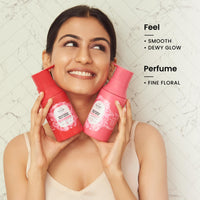 Foxtale Brightening Body Wash & Body Lotion SPF 30 | With Glycolic Acid, Niacinamide, Vitamin C | For Smooth & Glowing Skin | 6+ hrs Odor Control | Long Lasting Fragrance | All Skin Types | 250 ml