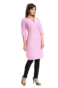 QUEEN SHIELD Women's  Formal & Casual Cotton Chikan-Kari Kurta (4444.)