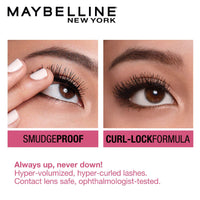 Maybelline New York The Blushed Nudes Palette Eyeshadow, 9g And Maybelline New York Hypercurl Mascara Washable, Black, 9.2ml, Matte & Shimmery Finish
