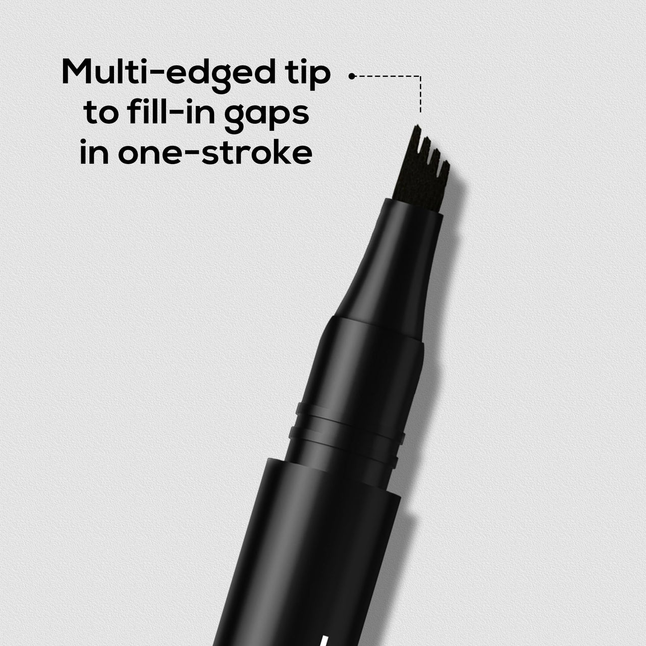 RENEE Browfill Eyebrow Pen - Black | Waterproof & Smudge-Proof | One Swipe Application | Micro Precision | Natural & Long-Lasting Finish | For Denser & Fuller Eyebrows | Easy to Use | Cruelty-Free