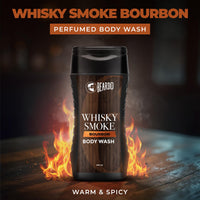 Beardo Whisky Smoke Bodywash 200ml | Bold Whisky Smoke-Inspired Fragrance | Deep Cleansing & Hydrating Formula for Fresh, Smooth Skin | Perfumed Body wash