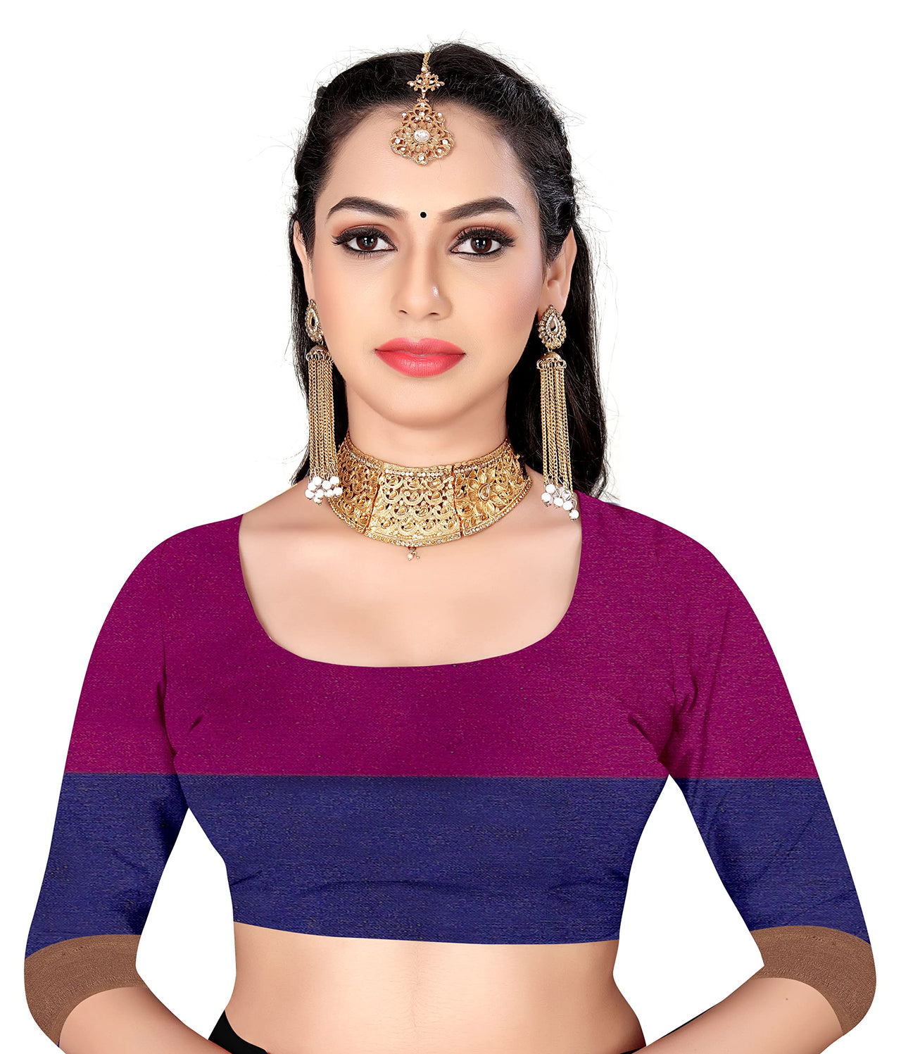 GRECIILOOKS Women Soft Cotton & Silk Saree For Women Banarasi Saree With Un-stitched Blouse piece