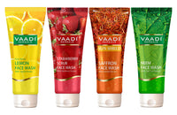 Vaadi Herbals Assorted Herbal Face Wash, 60ml (Pack of 4)