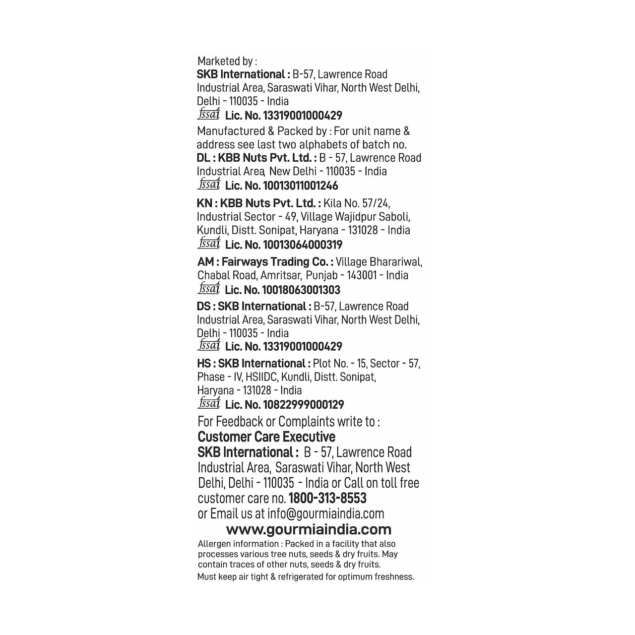 Gourmia Roasted Cashews Thai Chilli 150g