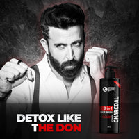 Beardo 3-in-1 Activated Charcoal Face Wash| Deep Cleanse, Exfoliate & Detoxify | All-in-One Face Wash for Oily Skin, Dirt & Pollution Removal | Oil Control Face wash for men 200ml