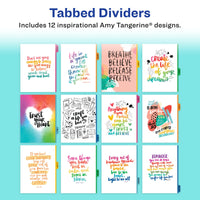 Avery + Amy Tangerine Designer Collection Academic Planner, July 2023-June 2024, School Planner with Stickers, 8.25