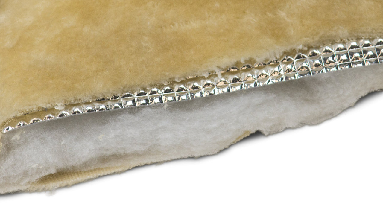 Furhaven ThermaNAP Self-Warming Cat Bed for Indoor Cats & Small Dogs, Washable & Reflects Body Heat - Quilted Faux Fur Reflective Bed Mat - Cream, Small