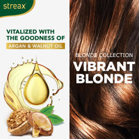 Streax Contains Walnut & Argan Oil, Shine On Conditioner, Longer Lasting Highlights For Unisex, 20ml + 20g - Vibrant Blonde