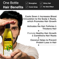 Soulflower Rosemary Lavender and Bhringraj Hair Oil, 225ml Each | Hair Growth, Strengthening & Nourishing Hair Roots | Pure, Natural and Coldpressed Hair Oil - Pack of 2