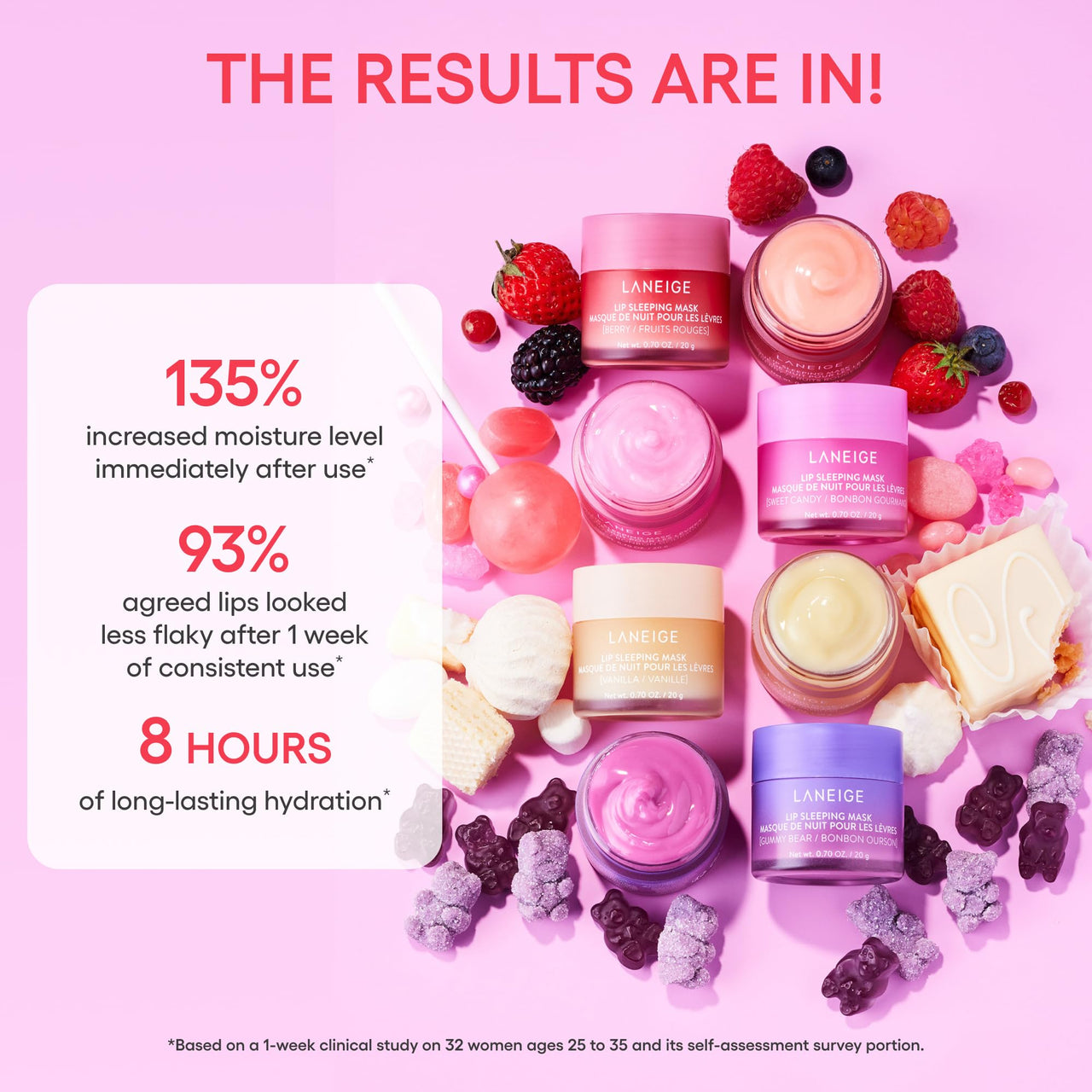 LANEIGE S’Mores Kisses Set of 2 includes Chocolate Lip Sleeping Mask (8g) and Vanilla Lip Glowy Balm (10g) for Soft, Smooth and Glowing Lips | Korean Lip Balm For Dry Lips |Intense Hydration