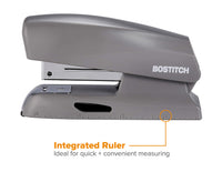 Bostitch Office 20 Sheet Mini Stapler with 210 Staples, Fits into The Palm of Your Hand, Gray