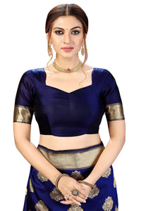 PANASH TRENDS Women's  Kanchipuram Banarasi Art Silk Saree with Blouse Piece