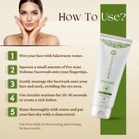 SOPHISTIQUE Tea Tree Face Wash, Pro Acne Defence with 2% Salicylic Acid, Fights Acne, Controls Oil and Unclogs Pores, 100 Percent Natural, Paraben and Sulphate Free, 100ml