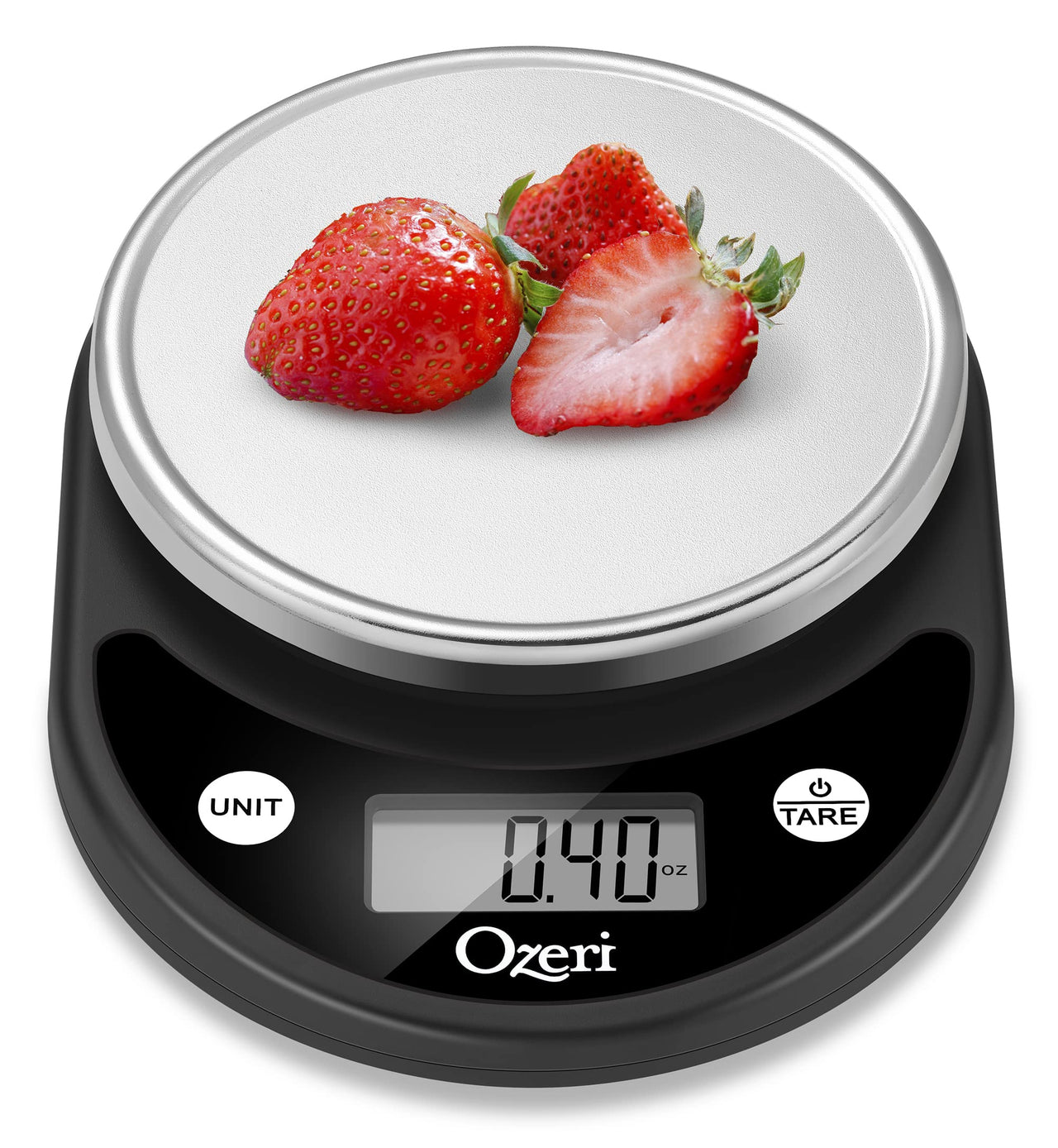 Ozeri Pronto Digital Multifunction Kitchen and Food Scale,Silver on Black Silver on Black