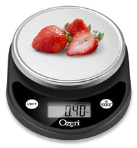 Ozeri Pronto Digital Multifunction Kitchen and Food Scale,Silver on Black Silver on Black