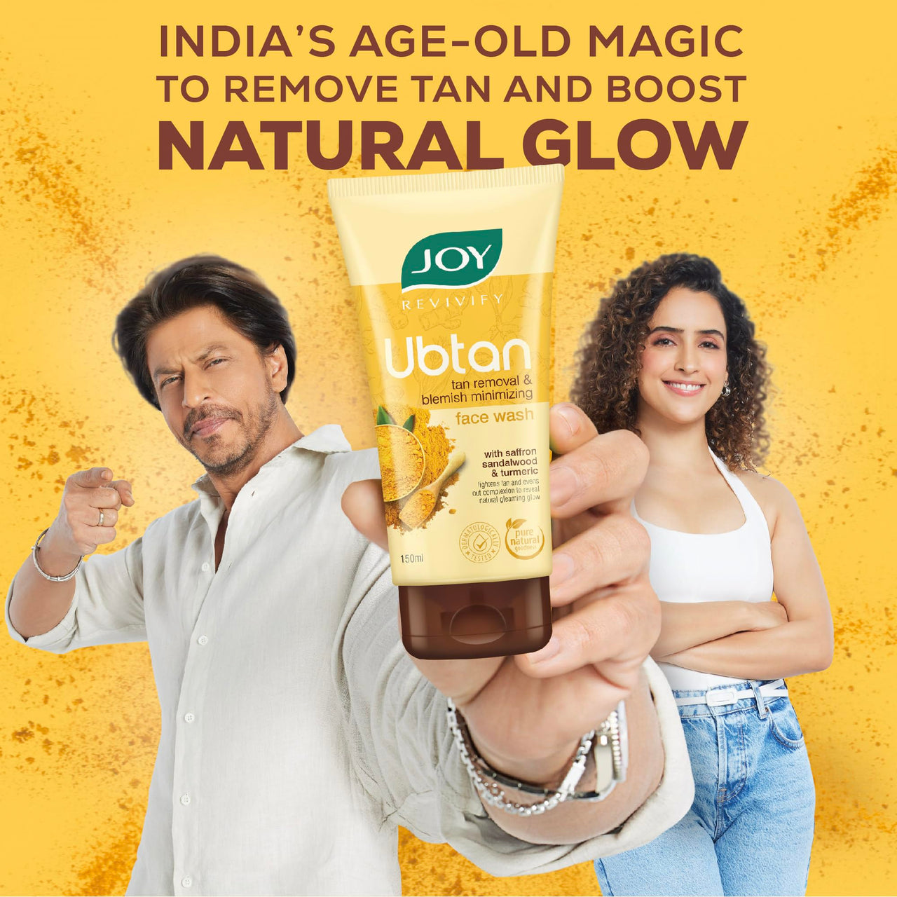 JOY Face Wash Combo Pack|Skin Fruits Brightening, Ubtan Tan Removal & Blemish Minimizing, And Spots & Tan Clear |For Radiant, Clear, And Healthy Skin (3 X 150Ml)