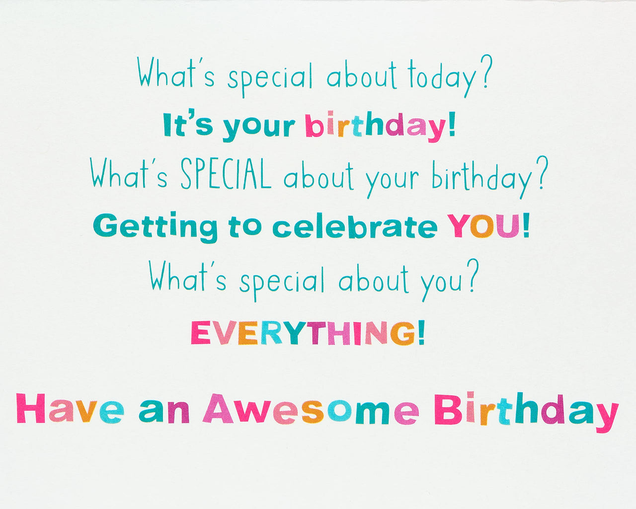American Greetings Birthday Card for Kids (What's  Special)