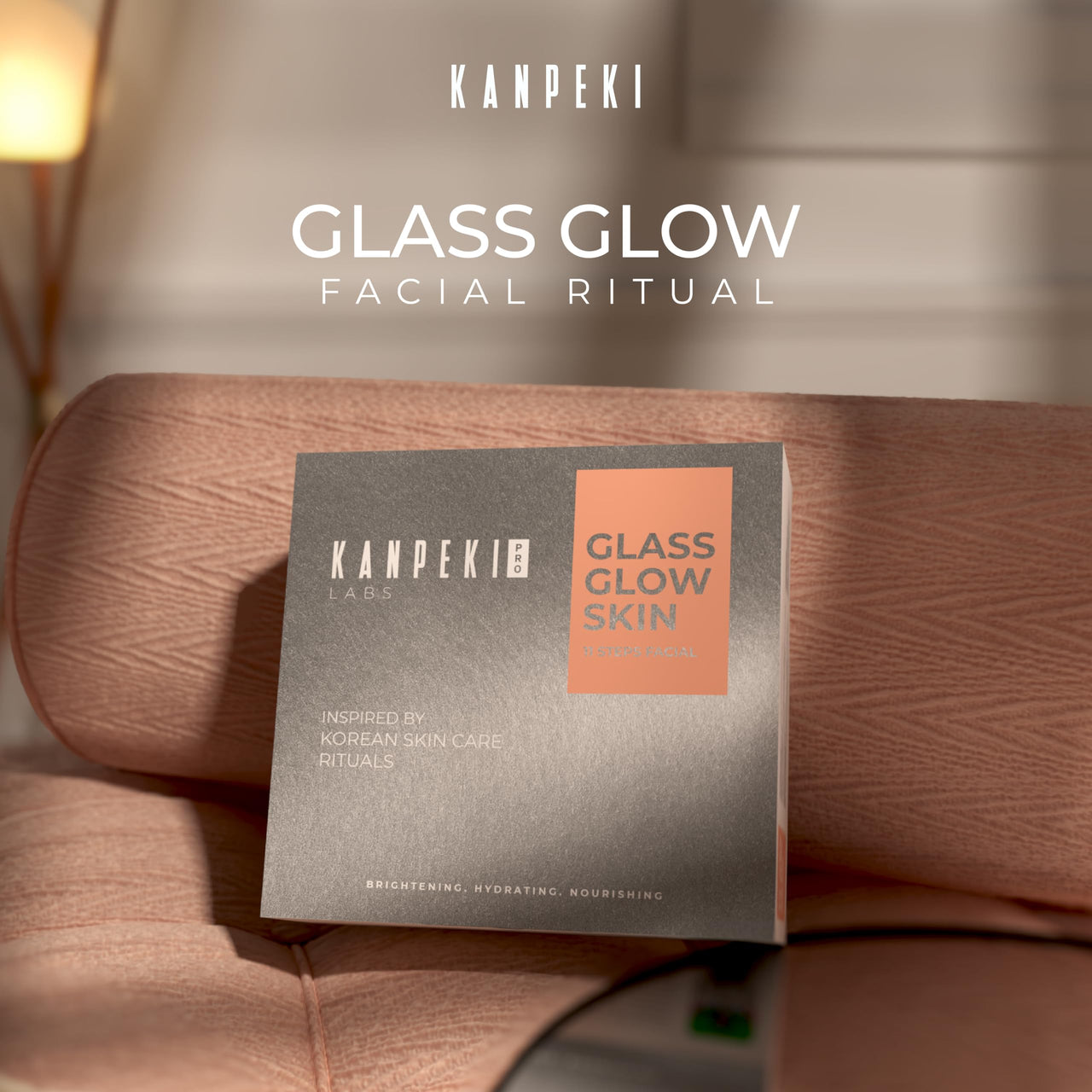 Kanpeki Glass Glow 11-Step Korean Skincare Facial Kit | Brightening & Hydrating Facial Treatment | Infused with Honey, Vitamin C & Argan Oil | SPF 30 Protection | All Skin Types