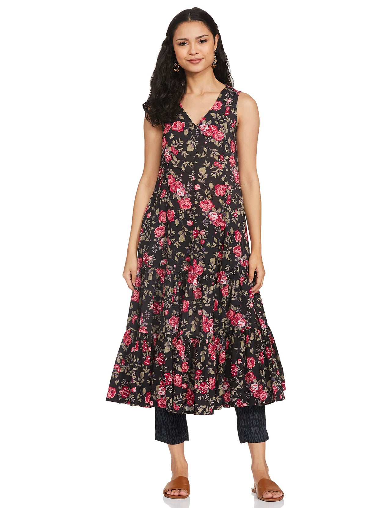 BIBA Women's  Cotton Salwar Kurta Dupatta