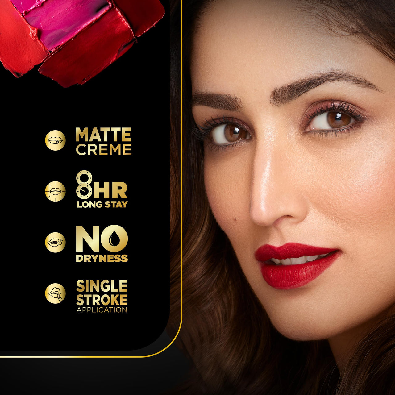 FACES CANADA Festive Hues - Comfy Matte Creme Lipstick Pack of 2 - Oh So Serious & Over And Out (4.2gx2) | Long Stay | Creamy Matte Finish | Intense Color | Single Stroke Smooth Application