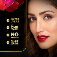 FACES CANADA Festive Hues - Comfy Matte Creme Lipstick Pack of 2 - Raise The Roof & Not A Quitter (4.2gx2) | Long Stay | Creamy Matte Finish | Intense Color | Single Stroke Smooth Application