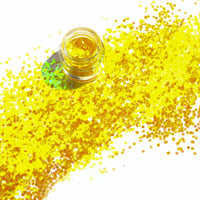 Loose Glitter Eyeshadow powder shiney Glitter (Yellow rose)
