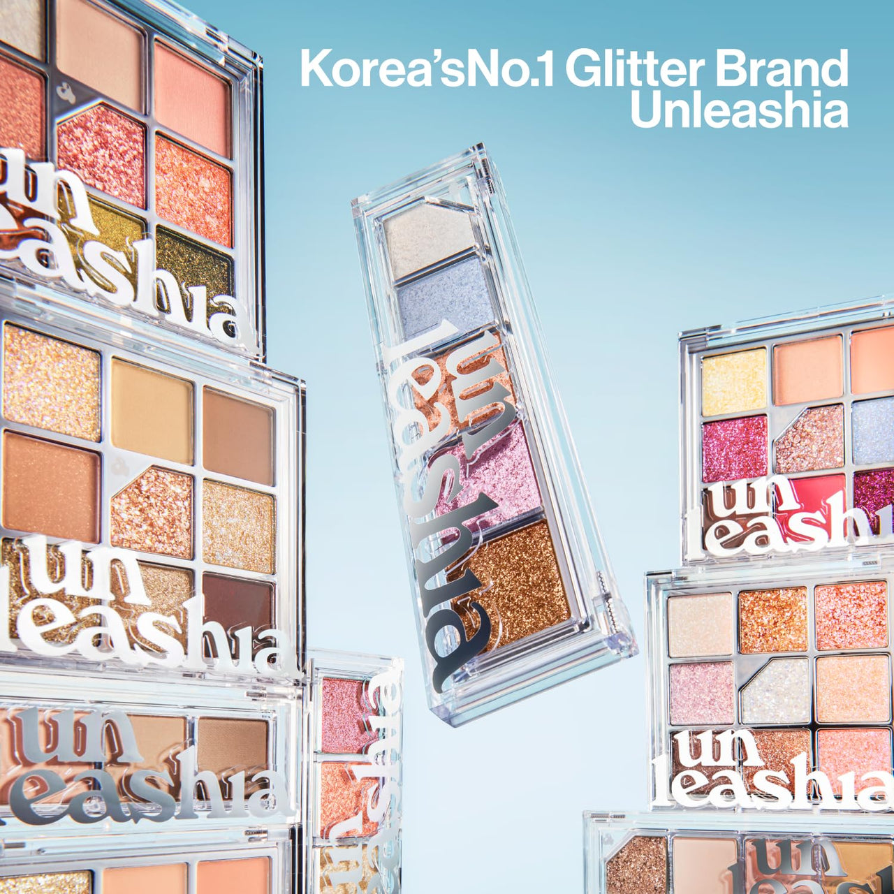 GlitterGlitterpedia Eye Shadow Palette | Matte, Glitter, Shimmer & Pearl Shades for Eye Makeup | Vegan, Korean Cosmetics | Perfect for Daily & Party Looks | Sparkling Eye Shadow N°1 All of Glitter