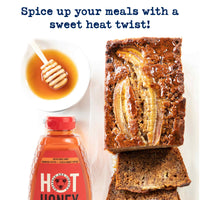 Savannah Bee Company Hot Honey Gluten Free and 100% Pure Honey Infused with Sweet Wildflower Honey and Heat from Scotch Bonnet and Habanero Peppers 24 oz