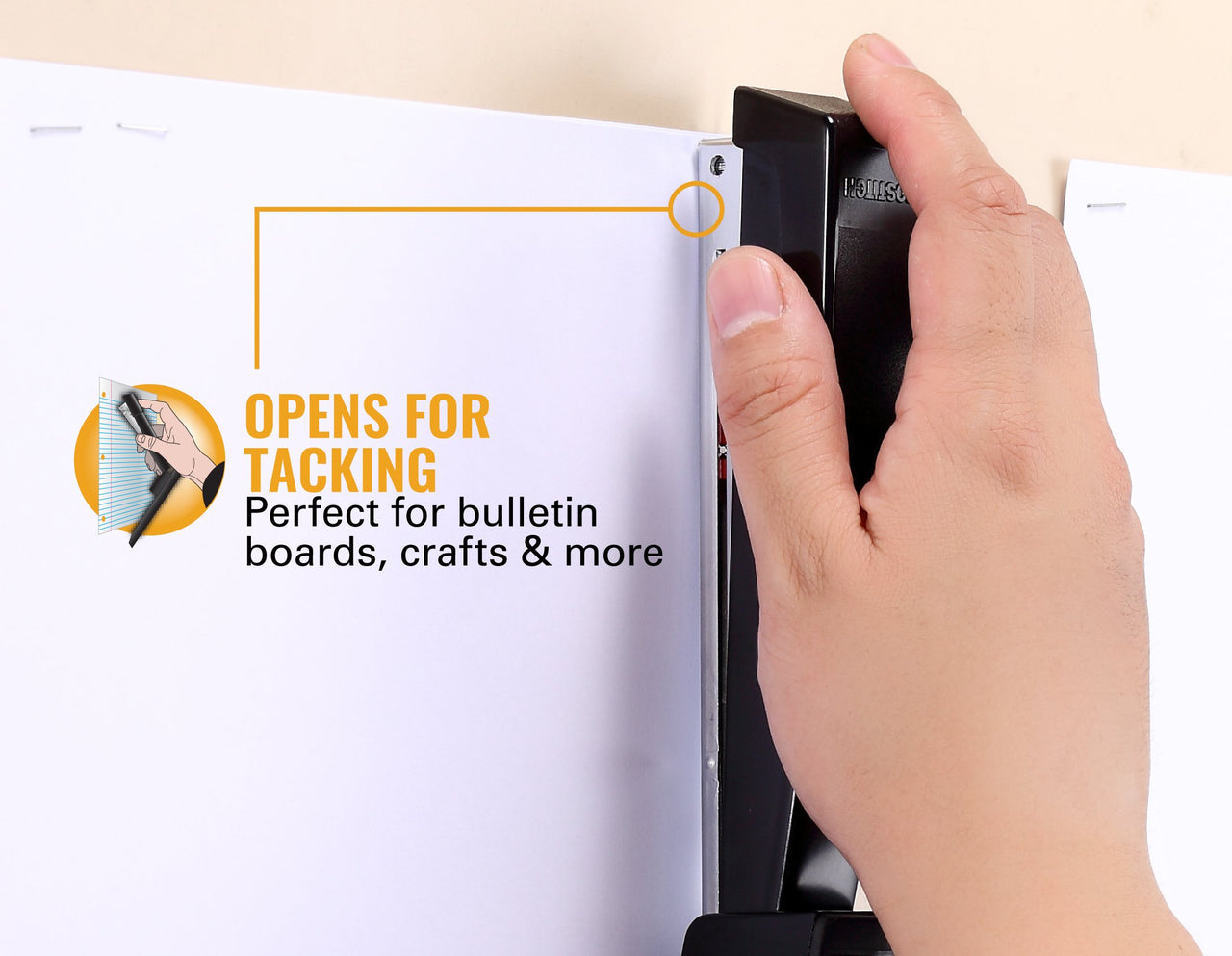 Bostitch Office B440BK B440 Executive Full Strip Stapler, 20-Sheet Capacity, Black (BOSB440BK) Full Sized