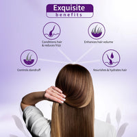 Ayouthveda Purple Rice Hair Conditioner with Rice Water & Kernel Protein | Repairs Damage, Controls Frizz & Enhances Volume | Enriched with Eggplant, Betel & Guava Leaves | For All Hair Types | 200ml
