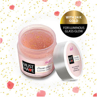 Iba Must Have Dream Glow Sleeping Mask with 24K Gold Overnight Radiant Face Pack For Glowing & Hydrating Skin, Night Gel Mask with Rose Water, Hyaluronic Acid Improve Skin Glow | Halal Certified & Vegan (100g)