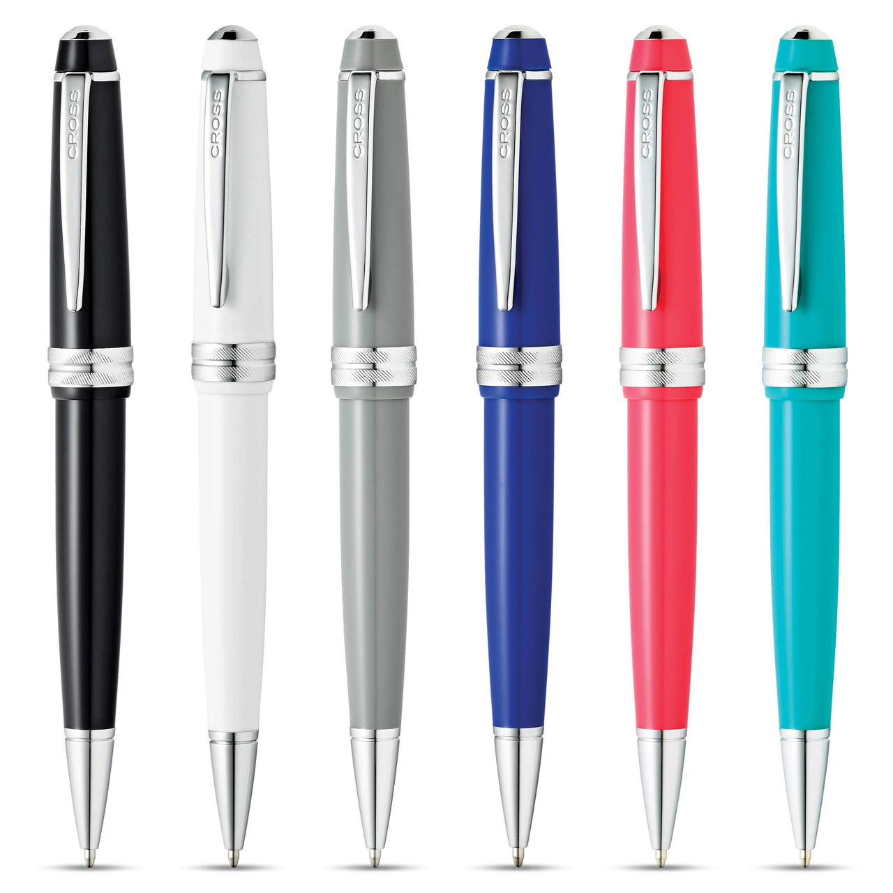 Cross Bailey Light Polished Resin Refillable Ballpoint Pen, Medium Ballpen, Includes Premium Gift Box - Blue