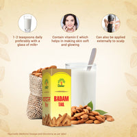 Dabur Badam Tail : Sweet Almond Oil | Rich in Vitamin -E for Healthy Skin , Hair and Body - 100ml