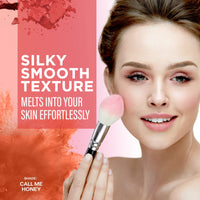 FACESCANADA Berry Blush - Call Me Honey 02, 4g | Lightweight Long Lasting Ultra-Matte HD Finish | Silky Smooth Texture | Melts Effortlessly & Buildable | Absorbs Oil | Shea Butter | Vitamin A & C