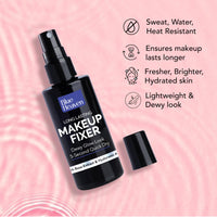 Blue Heaven Long-Lasting Makeup Fixer | Paraben Free & Sweat Proof | Infused with Vitamin E and Aloe Vera | Dewy Glow and Silk Matte Effect Setting Spray for Makeup | 60ml