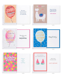 American Greetings Deluxe Birthday Card Assortment, Bright & Cheerful (40-Count)