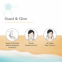 UV Doux Mineral Tinted Sunscreen Gel with SPF 50 PA+++ Broad Spectrum | 100% Mineral Sunscreen with Zinc Oxide & Titanium Dioxide with No White Cast | Matte Finish with Sweat & Water Resistance 50gm