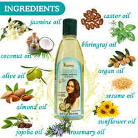 KAZIMA Jasmine Herbal Hair Oil Ideal For Anti Hair Loss, Lice Prevention, Dandruff & Promote Hair Growth (100ML) (Pack of 2)