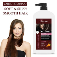 TryOnes Carrot Shampoo for Men & Women Dry & Frizzy Hair | Helps Control Hair Fall & Promotes Hair Growth Shampoo_1000 ML