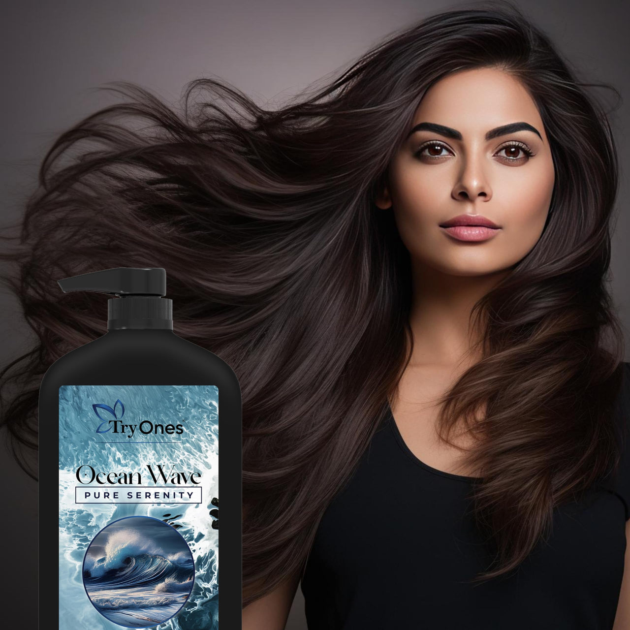 Tryones Ocean Shampoo | Intensive Hair Growth | Anti Hairfall Shampoo that Maintains Shine 1000 ml
