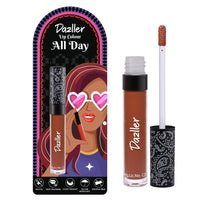 DAZLLER All Day Matte Lipcolour|Moisturizing Kokum Butter|Non-Transfer & Smudge-Proof|8Hr Stay|Liquid Lipstick For Women|DLC043 Fruitcake|6G