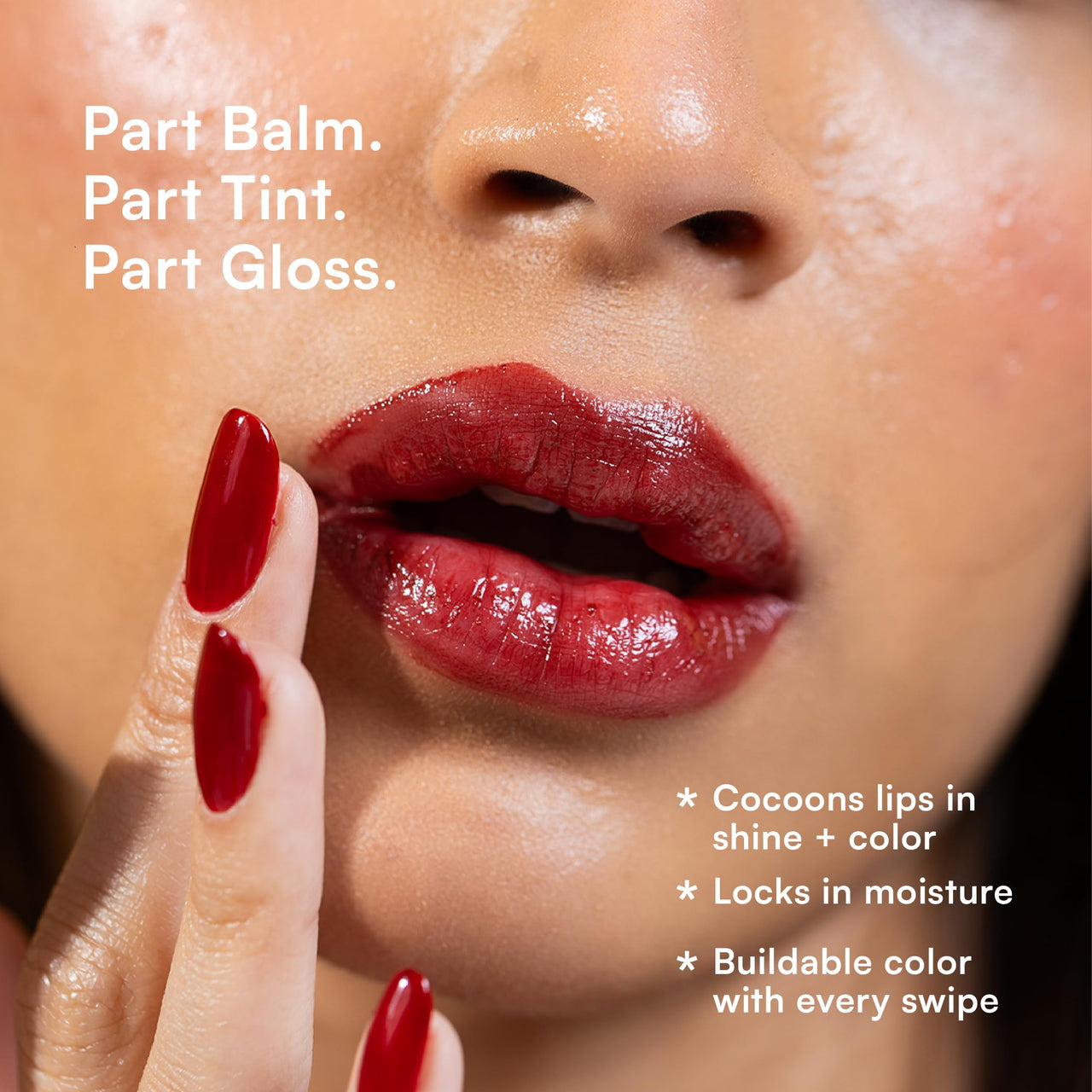 Butter Balm -Glossy Tint Balm | 3-in-1 Plumping Lip Gloss Balm For High Shine | Hydrating | Long Lasting | Glass Shine | Non Drying 1.7g (Lover (Creamy Baby Pink))