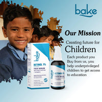 BAKE 1% Retinol Face Serum with Multi Peptides for Anti Aging,Reduces Fine Lines & Wrinkles | Advanced Strength Serum | 30ml