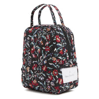 Vera Bradley Women's  Cotton Lunch Bunch Lunch Bag, Perennials Noir, One Size