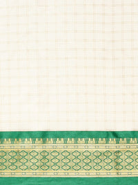 Satrani Women's Poly Silk Woven Saree With Unstitched Blouse Piece