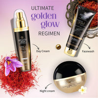 Ayouthveda Sparkling 24K Nano Elemental Gold Day Cream With Natural SPF 15|Provides Golden Glow & Improves Skin Firmness| Blend of Kashmiri Saffron & Milk Cream For All day Use(Pack Of 1-50g)